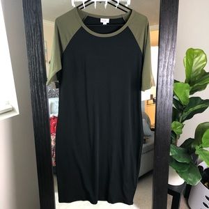 NWT black and army green Julia dress